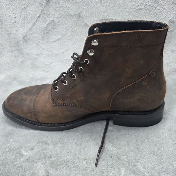 Thursday Boot Co. Captain Burnt Copper Leather Lace-Up Boots Men\'s Size 12 Wide main image 9